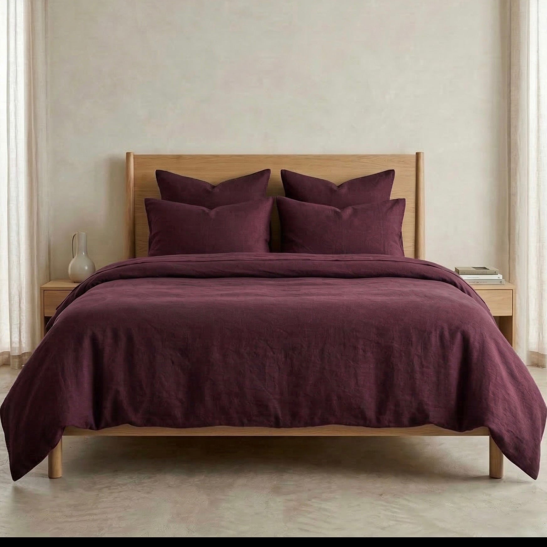 Linen Cotton Duvet Cover Sets The Tangerine Store