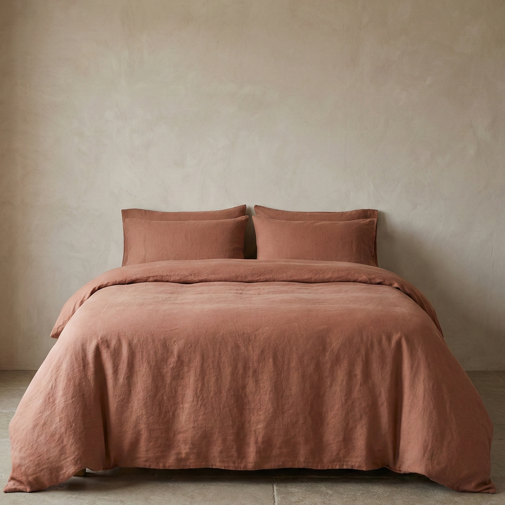 Linen Cotton Duvet Cover Sets The Tangerine Store