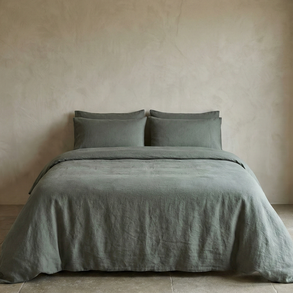 Linen Cotton Duvet Cover Sets The Tangerine Store