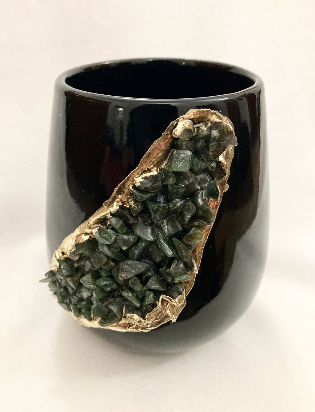 Set of 2 Black Ceramic Vases The Tangerine Store