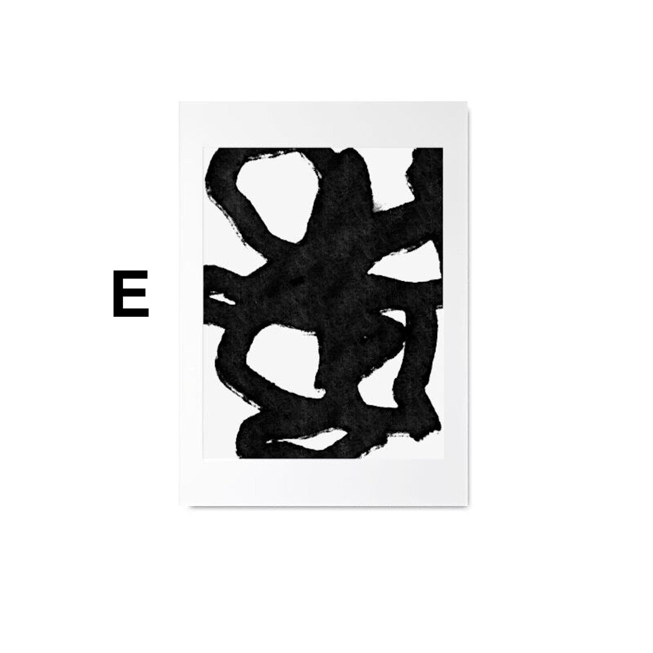 Poster Gesichter Linien und abstrakte Formen als Deko Print ohne Rahmen JUSTGOODMOOD