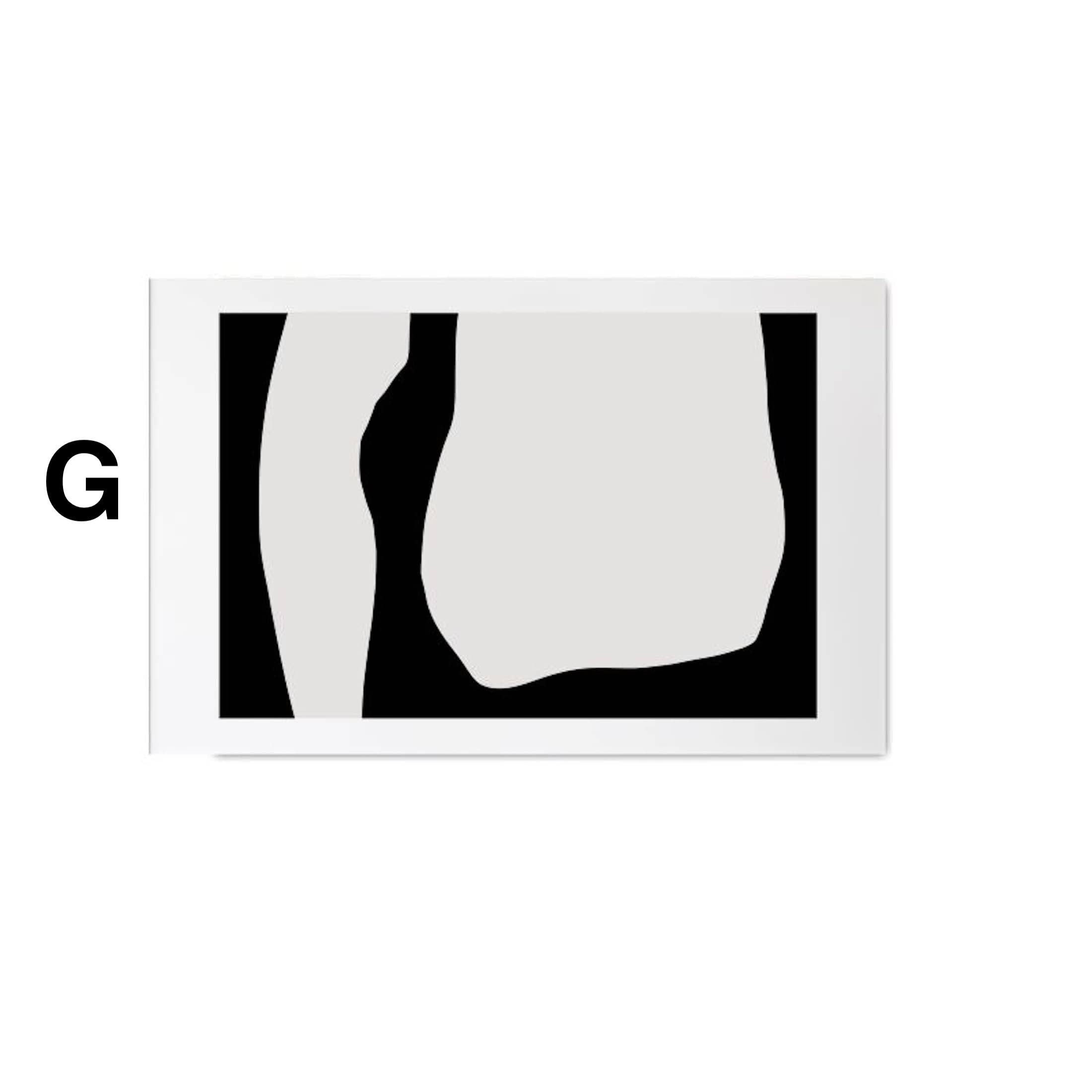 Poster Gesichter Linien und abstrakte Formen als Deko Print ohne Rahmen JUSTGOODMOOD