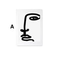 Poster Gesichter Linien und abstrakte Formen als Deko Print ohne Rahmen JUSTGOODMOOD