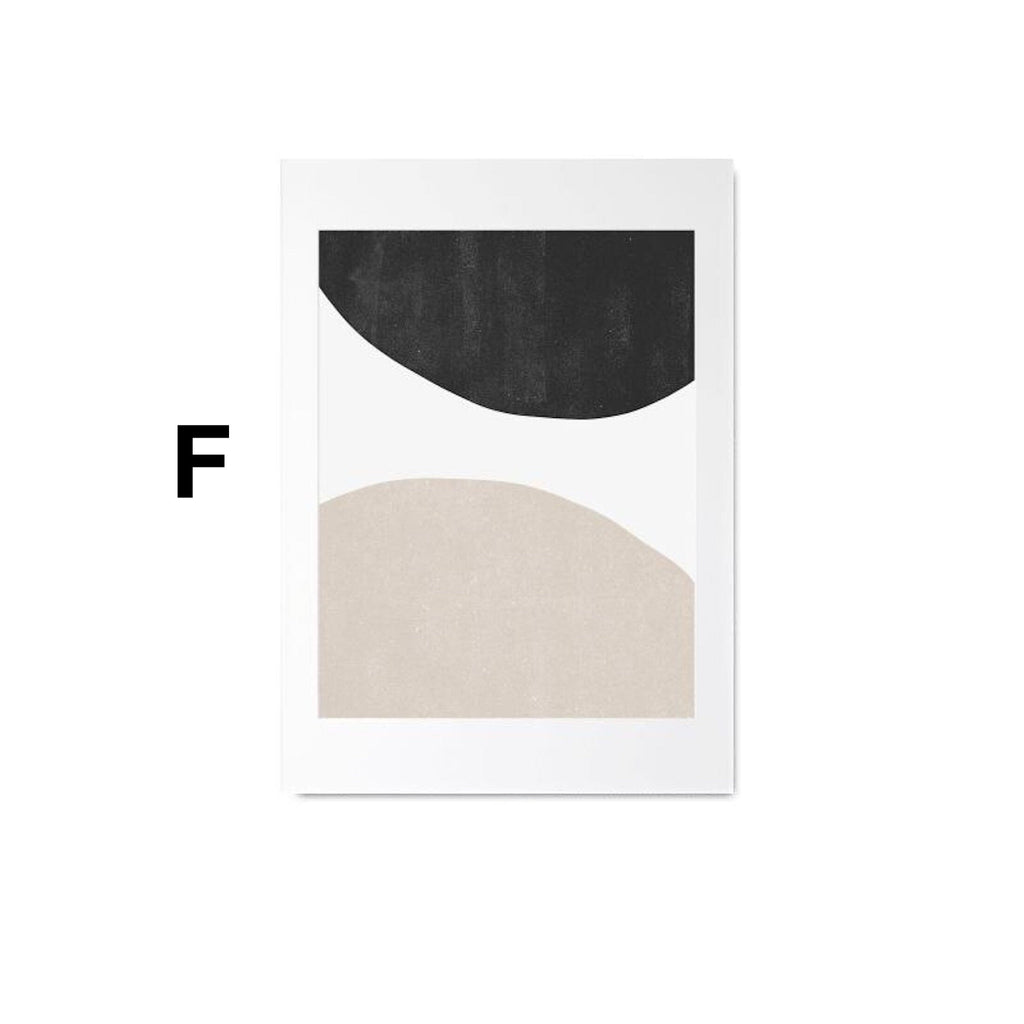 Poster Gesichter Linien und abstrakte Formen als Deko Print ohne Rahmen JUSTGOODMOOD